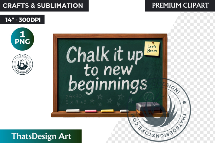 Back to School PNG Clipart, Classroom Motivational Decor png