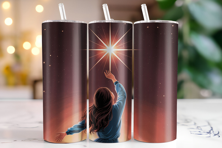 Celestial woman Tumbler Wrap | Sublimation | Tumblers