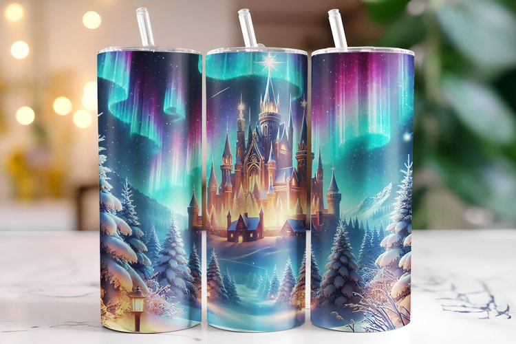 Castle Tumbler Wrap | Sublimation | Tumblers example image 1
