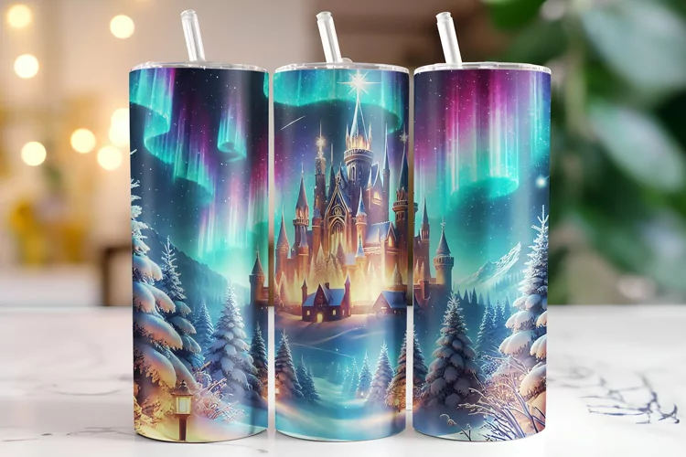 Castle Tumbler Wrap | Sublimation | Tumblers
