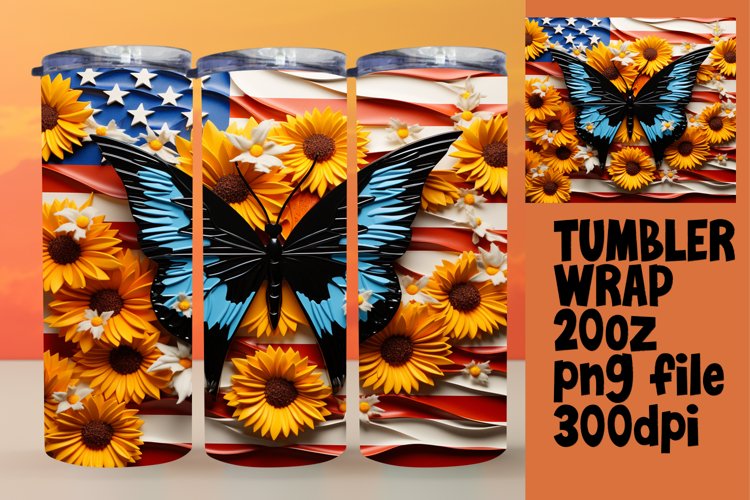 American Flag Sublimation Image 2