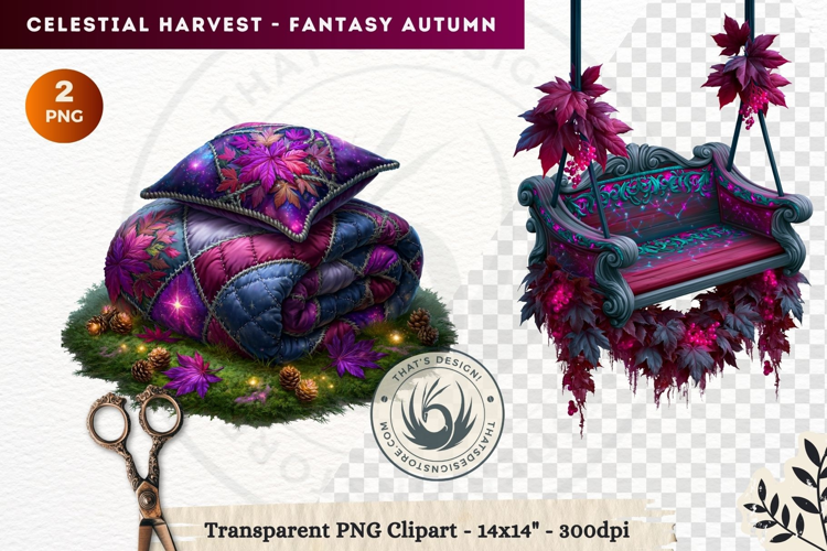 Autumn Fantasy Clipart PNG Celestial Steampunk Harvest