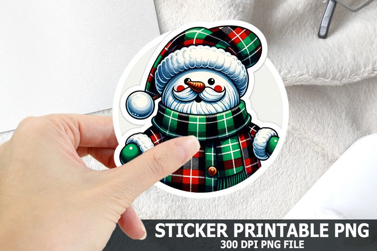 Christmas Santa Sticker| Christmas Sticker PNG Design