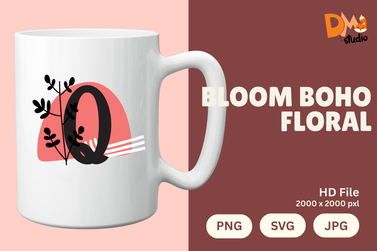 Boho Floral Svg Image 20