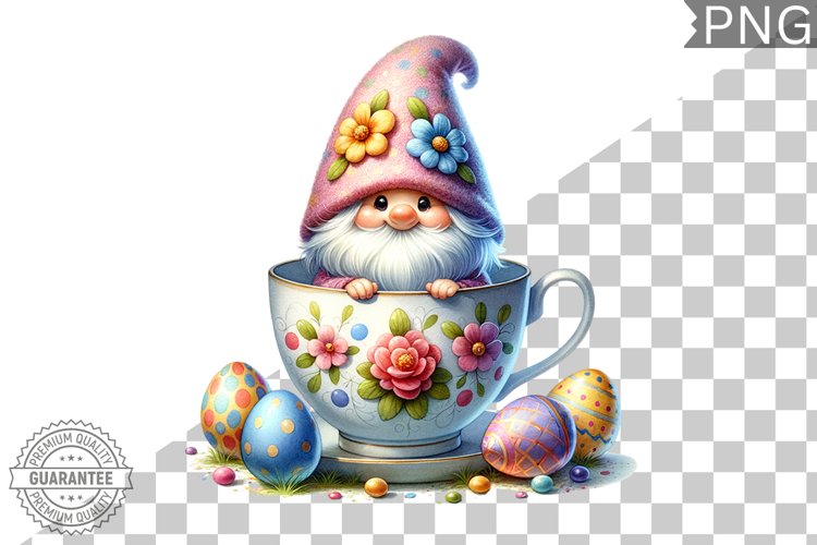 Easter Gnome Sublimation - Clipart PNG Design