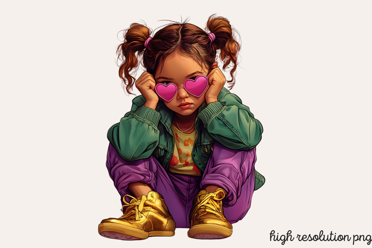 Black Girl Afro Png Image 13