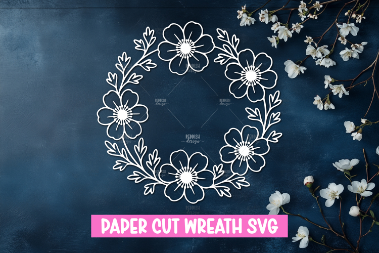 Floral Wreath Svg Image 22