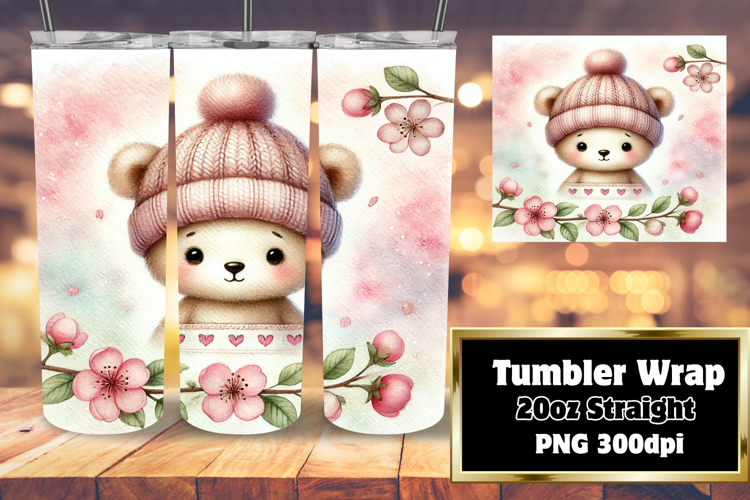 ELEGANT 20oz Tumbler Design for Any Occasion , Cute Animals example image 1