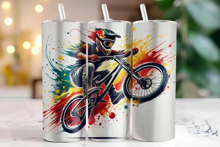 Cycling Tumbler Wrap | Sublimation | Tumblers