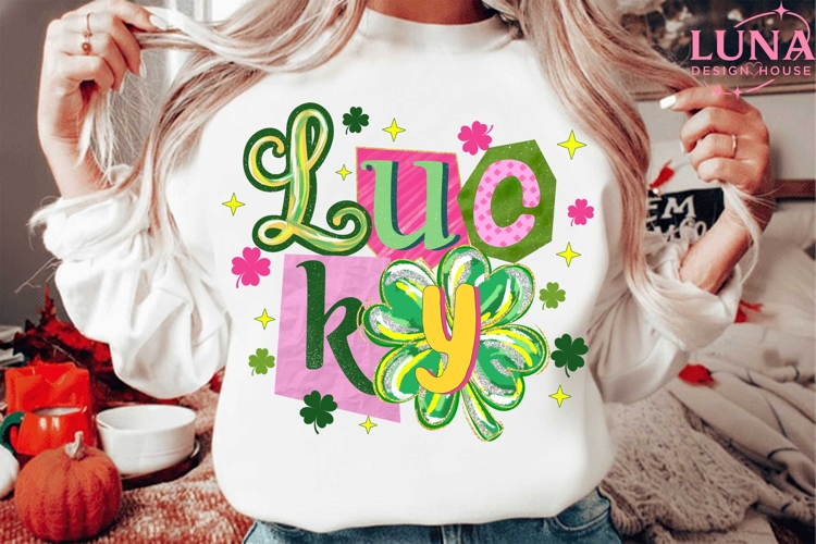 Lucky St Patricks Day Coquette Png, St Patricks day png
