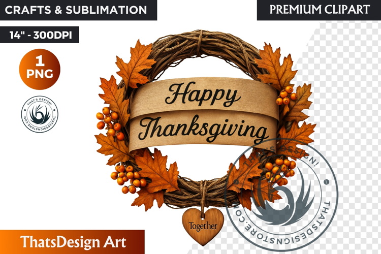 Cozy Thanksgiving greetings PNG, Grateful Quotes Clipart
