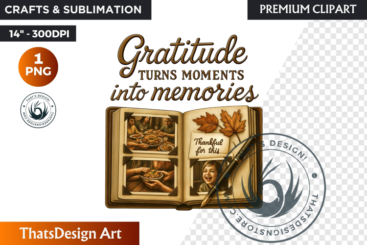 Cozy Thanksgiving greetings PNG, Grateful Quotes Clipart