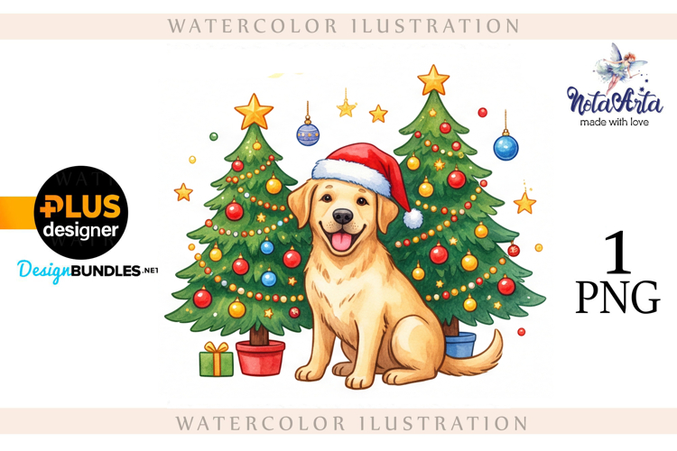 Christmas labrador dogs in a truck, Christmas labrador