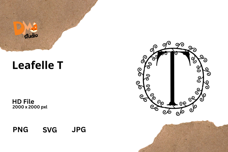 Floral Monogram Letter Svg Image 23