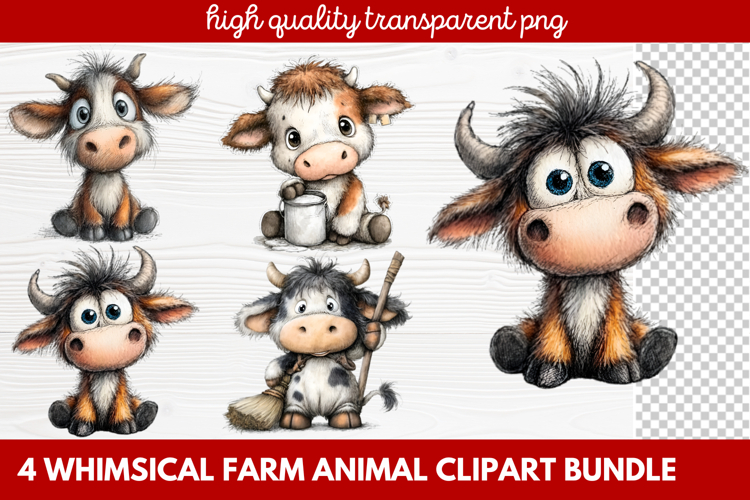 Farmhouse Animals Clipart Image 22