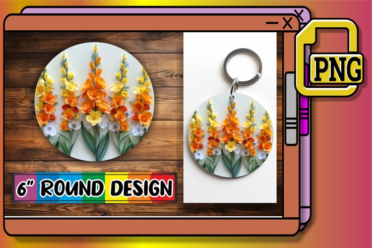Vibrant 3D Petal Sublimation Essentials example image 1