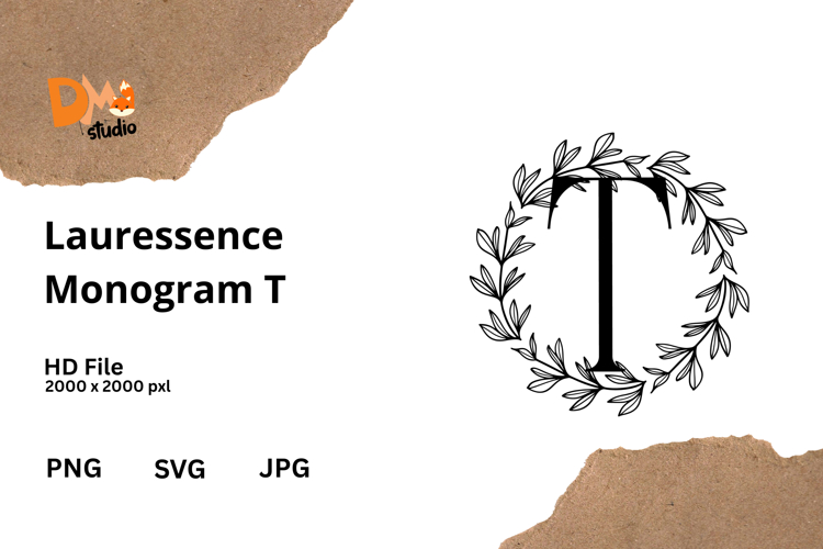 Floral Monogram Letter Svg Image 9
