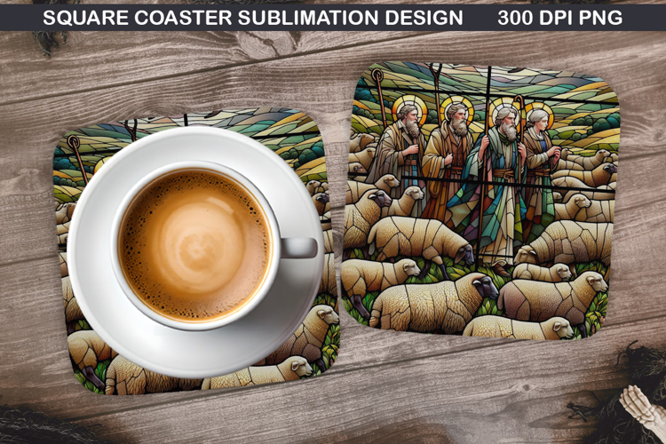 Christian Coaster Sublimation, Christian Coaster PNG Design