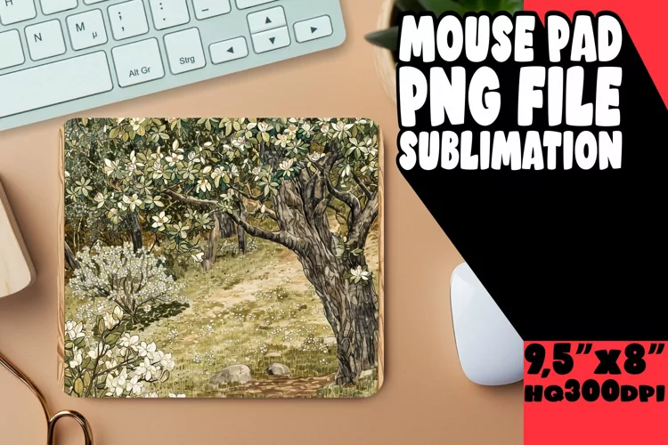 Tree of Tranquility: Spring Mouse Pad Sublimation