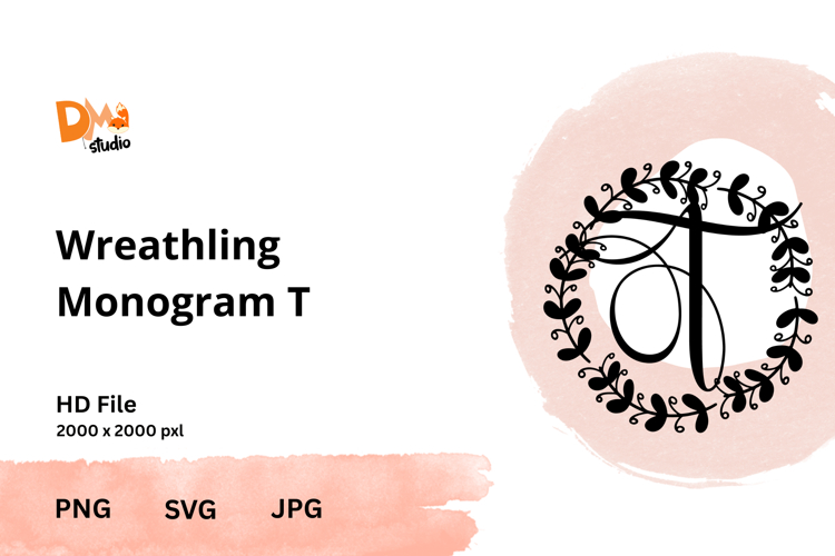 Wreath Monogram SVGs Image 5