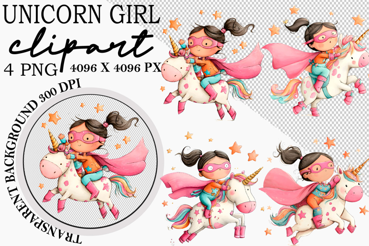 Rainbow Unicorn Clipart Image 18