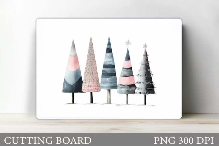 Christmas Tree Cutting Board Design. Kitchen Cutting Board