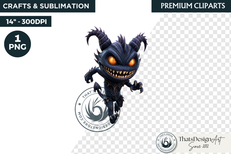 Halloween Little Monster Clipart Png, Spooky Cute Fantasy