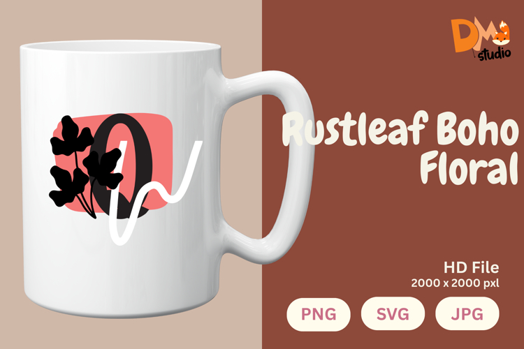 Leaf Monogram Svg Image 17