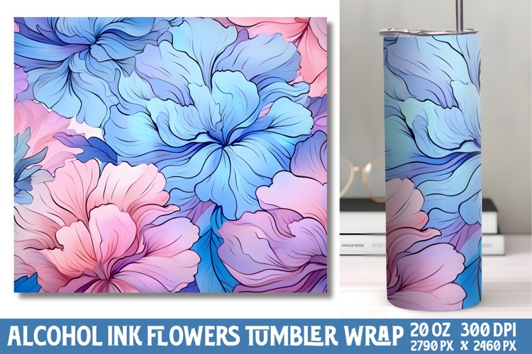 Alcohol Ink Tumbler Wrap Image 22