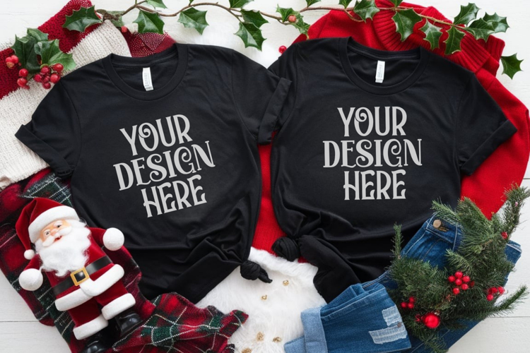 Christmas Family Matching Group T-Shirt Mockup