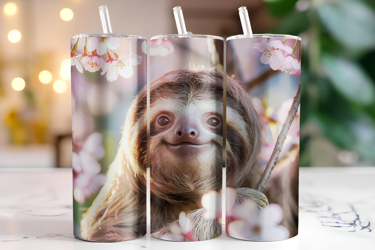 Sloth Tumbler Wrap | Sublimation | Tumblers