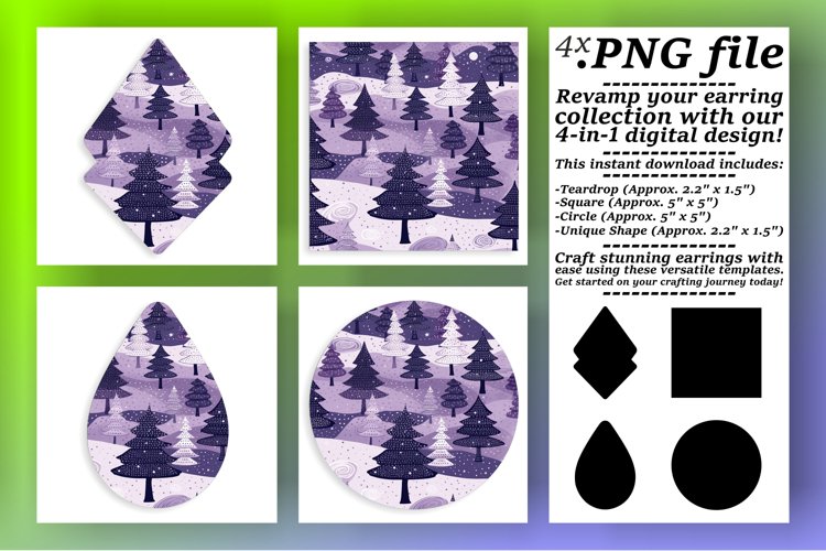 Christmas Tree Round Car Coaster Charm example image 1