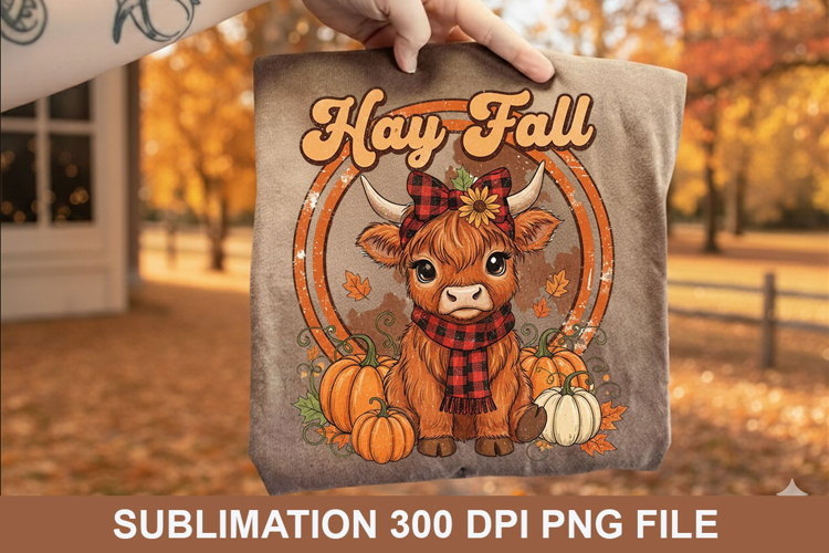 Hay fall Sublimation - Halloween PNG Design