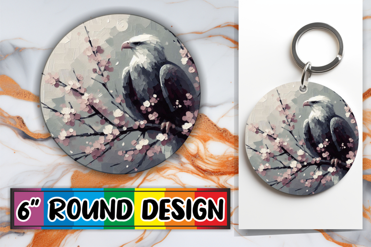 Radiant Sublimation Circle Ornaments PNG, Birds