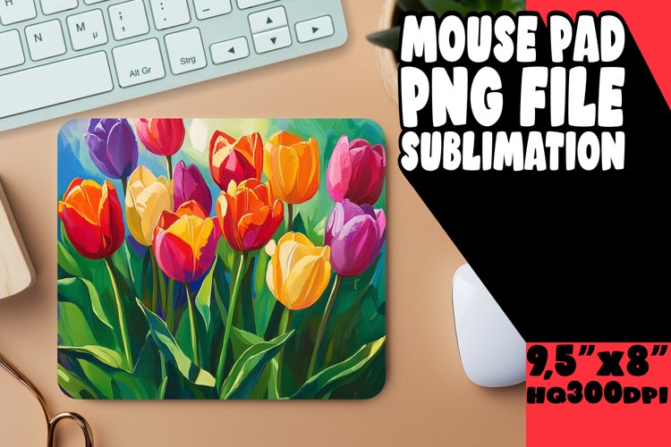 Handcrafted Oil Flower Round Design for Sublimation