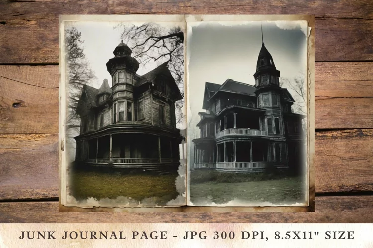Printable Junk Journal Pages halloween 50
