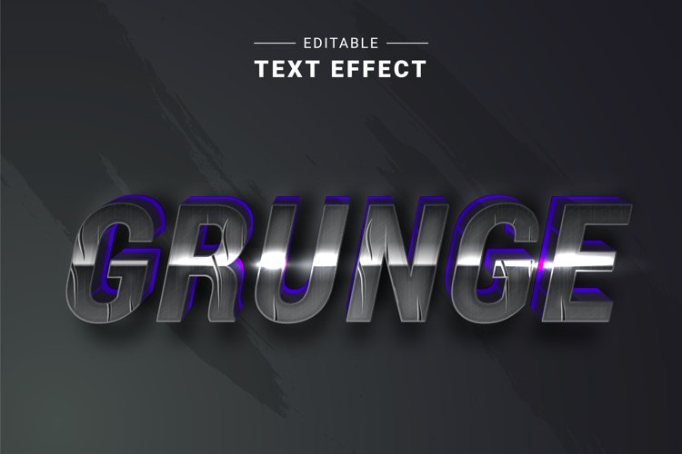Editable Text Effect for Illustrator. Vector Graphic styles example image 1