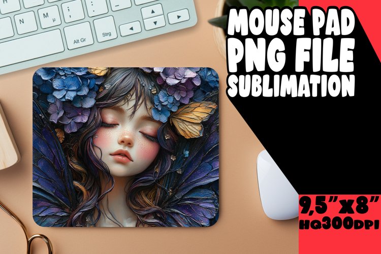 PLAYFUL DESK MAT FUN SUBLIMATION, Fairy