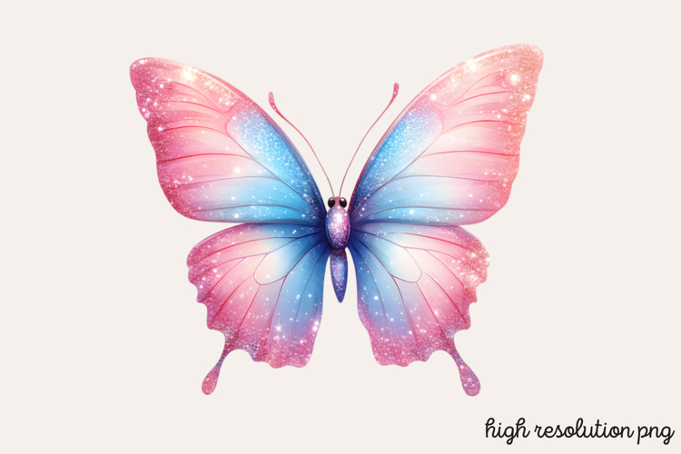Pink Butterfly Clipart Image 13