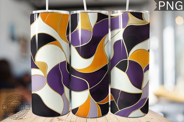 Abstract Pattern Tumbler Warp - High Quality 300 Dpi example image 1