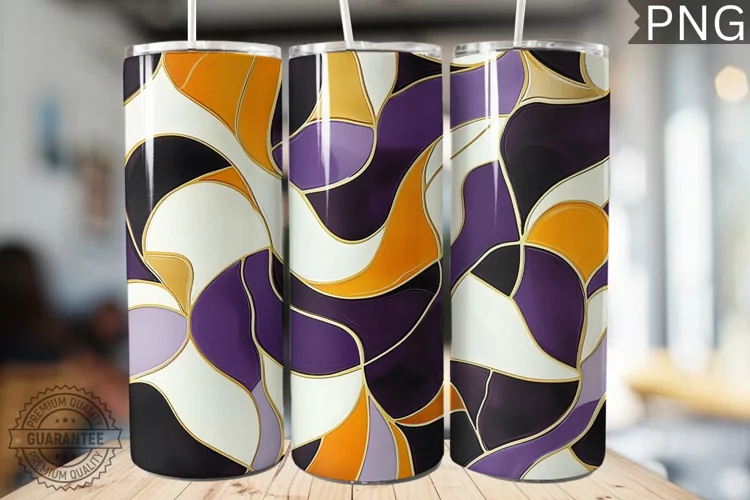 Abstract Pattern Tumbler Warp - High Quality 300 Dpi