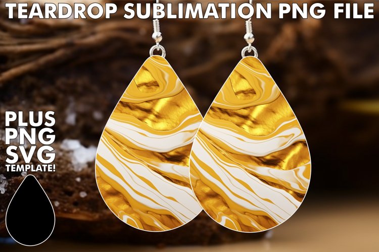 Sublimation Magic: Marble Earring Patterns in 3D