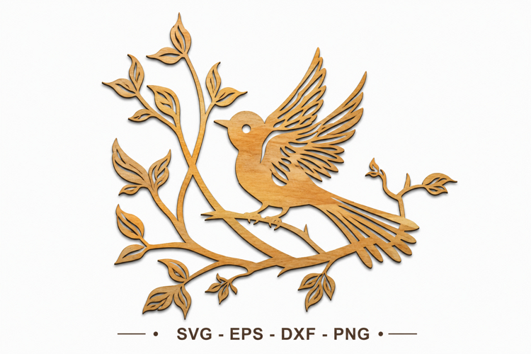 Leafy Decorative Panel Laser Cut File SVG