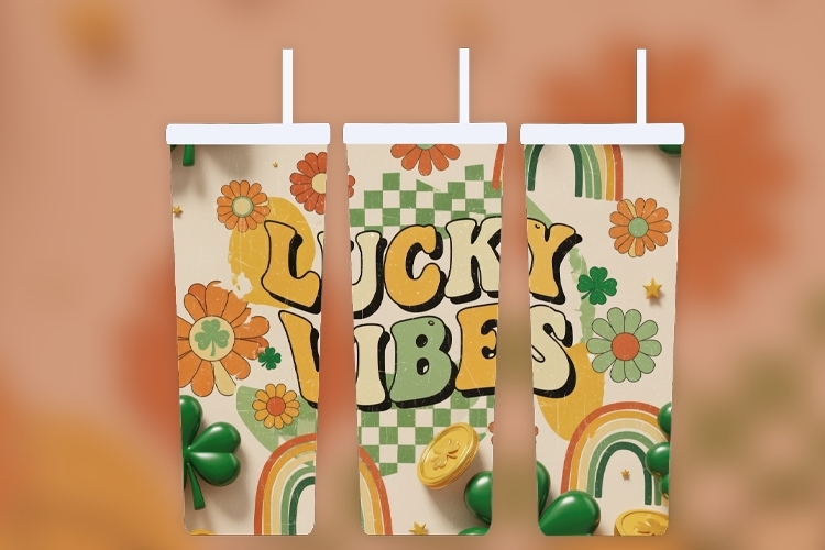 20OZ Lucky Vibes Tumbler Wrap