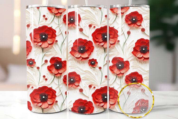 20 oz Skinny Tumbler Wrap Sublimation PNG 20oz Image Design