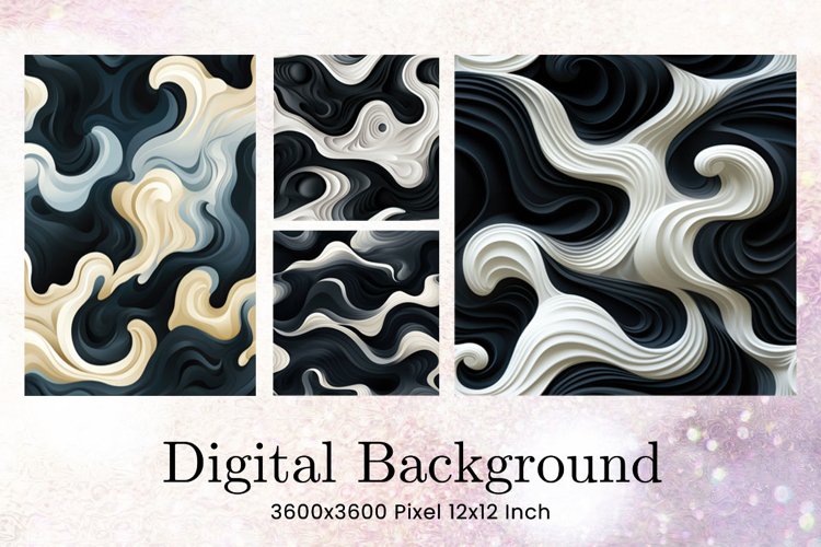 Abstract Background Digital Paper Wallpaper Wallart_20 example image 1