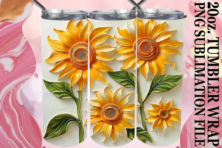 W3D Petal Euphoria: Sublimation 20oz Tumbler