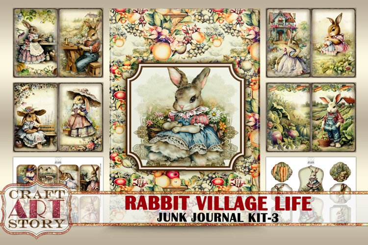 Vintage Bunny Clipart Image 15