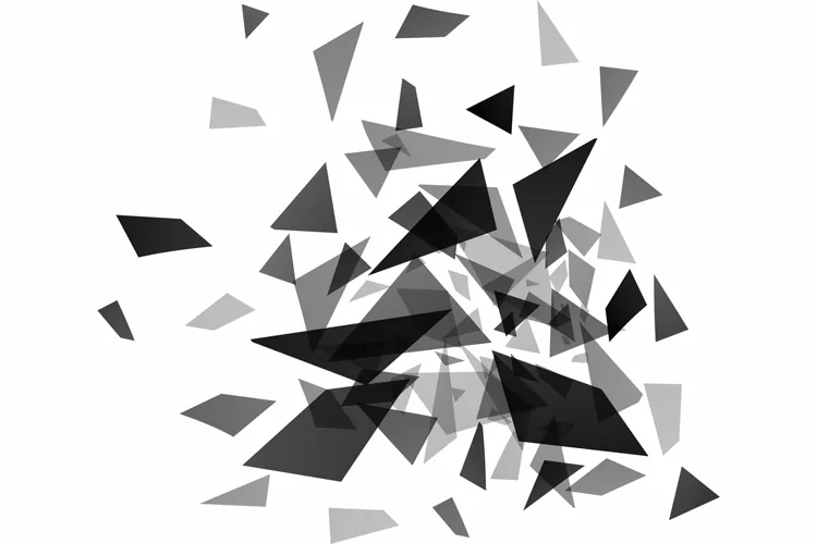 Abstract shatter burst broken shattered debris