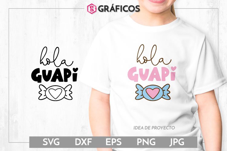 Hola Guapi SVG - Caramelo SVG example image 1